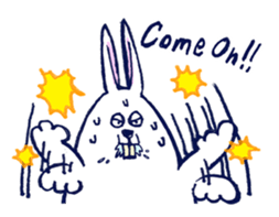 Sweating Rabbit sticker #6773493