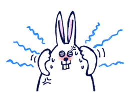 Sweating Rabbit sticker #6773498