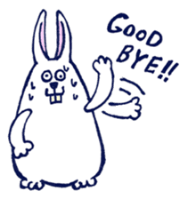 Sweating Rabbit sticker #6773504