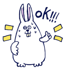 Sweating Rabbit sticker #6773506