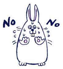 Sweating Rabbit sticker #6773507