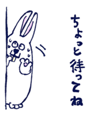 Sweating Rabbit sticker #6773512