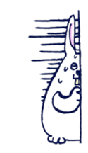 Sweating Rabbit sticker #6773513