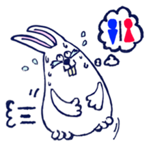 Sweating Rabbit sticker #6773518