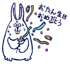 Sweating Rabbit sticker #6773526