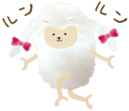 Cute sheep,BAABAA. Softness version sticker #6774096