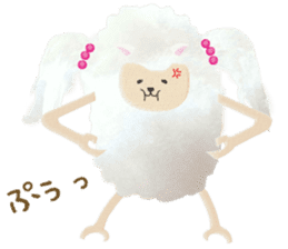 Cute sheep,BAABAA. Softness version sticker #6774098