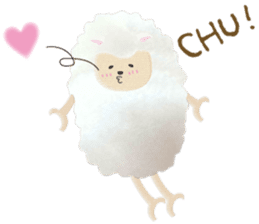 Cute sheep,BAABAA. Softness version sticker #6774121