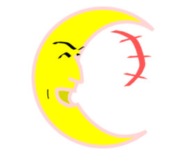 Crescent moon sticker #6774299