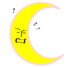 Crescent moon sticker #6774301