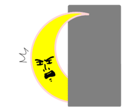 Crescent moon sticker #6774302