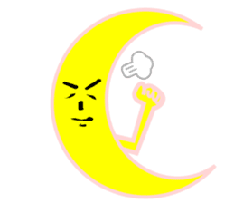 Crescent moon sticker #6774304