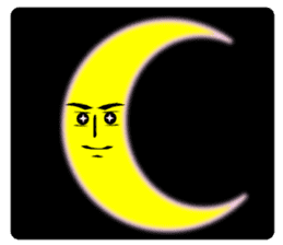 Crescent moon sticker #6774312