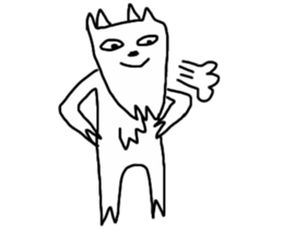 Human beings like a goat sticker #6774472