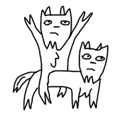 Human beings like a goat sticker #6774487