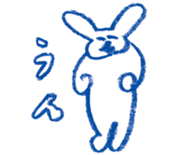 Mr.Blue rabbit sticker #6774570