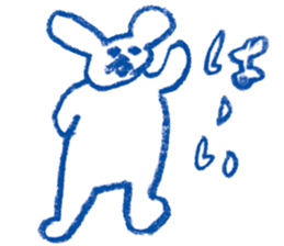 Mr.Blue rabbit sticker #6774571