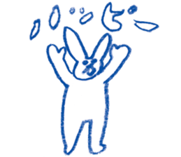 Mr.Blue rabbit sticker #6774574