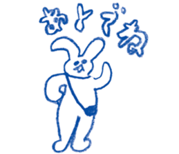 Mr.Blue rabbit sticker #6774578