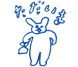 Mr.Blue rabbit sticker #6774582