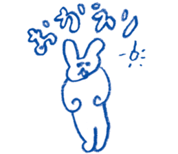 Mr.Blue rabbit sticker #6774583