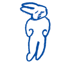 Mr.Blue rabbit sticker #6774585