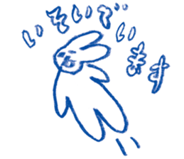 Mr.Blue rabbit sticker #6774591