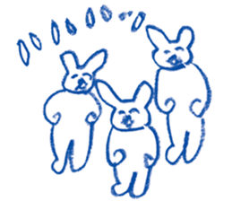 Mr.Blue rabbit sticker #6774593