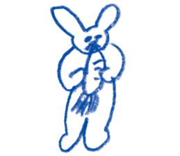 Mr.Blue rabbit sticker #6774597