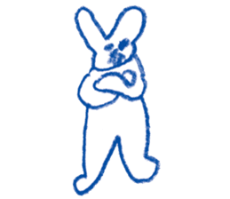 Mr.Blue rabbit sticker #6774599