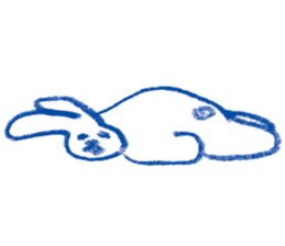 Mr.Blue rabbit sticker #6774601
