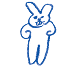 Mr.Blue rabbit sticker #6774602