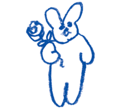 Mr.Blue rabbit sticker #6774604
