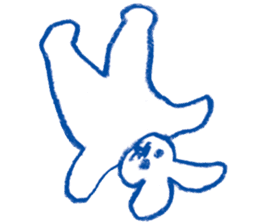Mr.Blue rabbit sticker #6774605