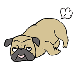 Bossa the mood swings dog sticker #6775557