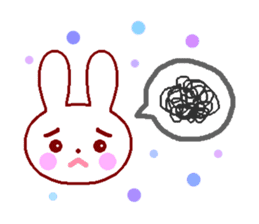 Cute rabbit and friends 1 sticker #6775887