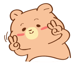Cute baby bear Cha Cha ver.2 sticker #6776029