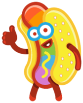 Hot Dog Rainbow sticker #6776251
