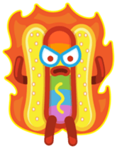 Hot Dog Rainbow sticker #6776253