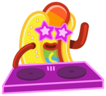Hot Dog Rainbow sticker #6776258