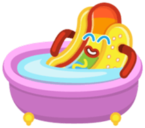Hot Dog Rainbow sticker #6776262
