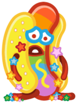 Hot Dog Rainbow sticker #6776264