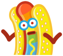Hot Dog Rainbow sticker #6776269