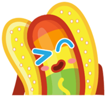 Hot Dog Rainbow sticker #6776271