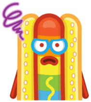 Hot Dog Rainbow sticker #6776276
