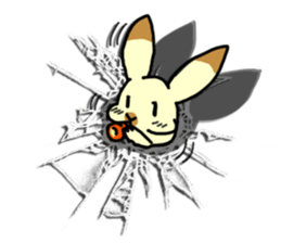 Rabbit in the hole. sticker #6776856