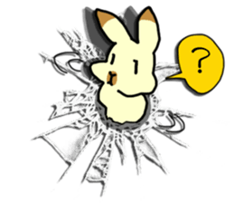 Rabbit in the hole. sticker #6776858