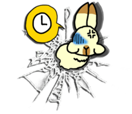 Rabbit in the hole. sticker #6776870