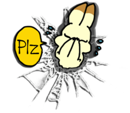 Rabbit in the hole. sticker #6776874