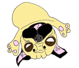 A pug, always and freely. sticker #6777039